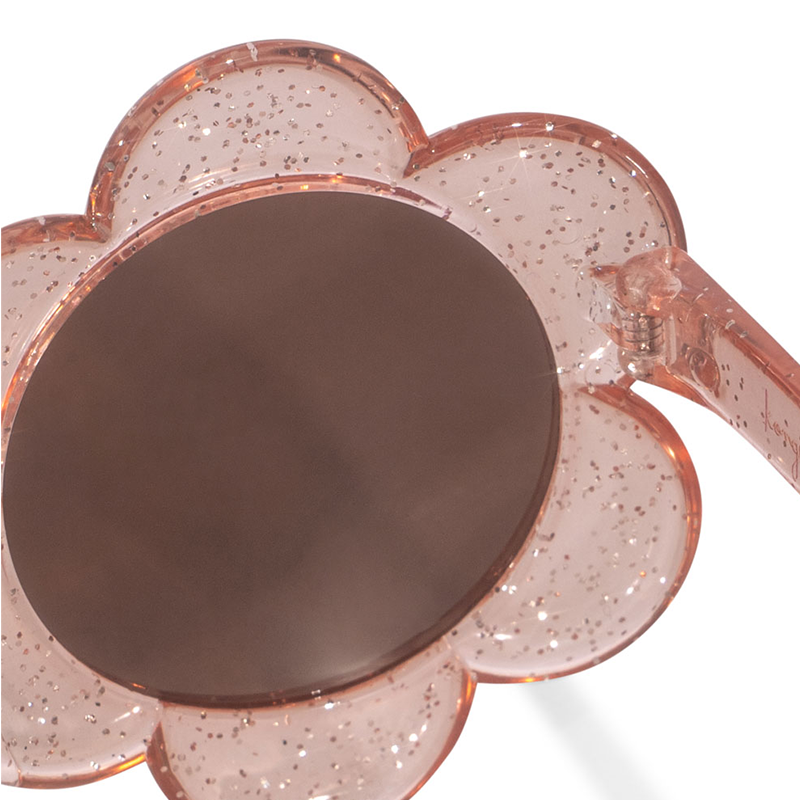 Konges Sløjd  Kinder Sonnenbrille &#39;Junior Flower &#39; 5-10 Jahre Glitter Rose