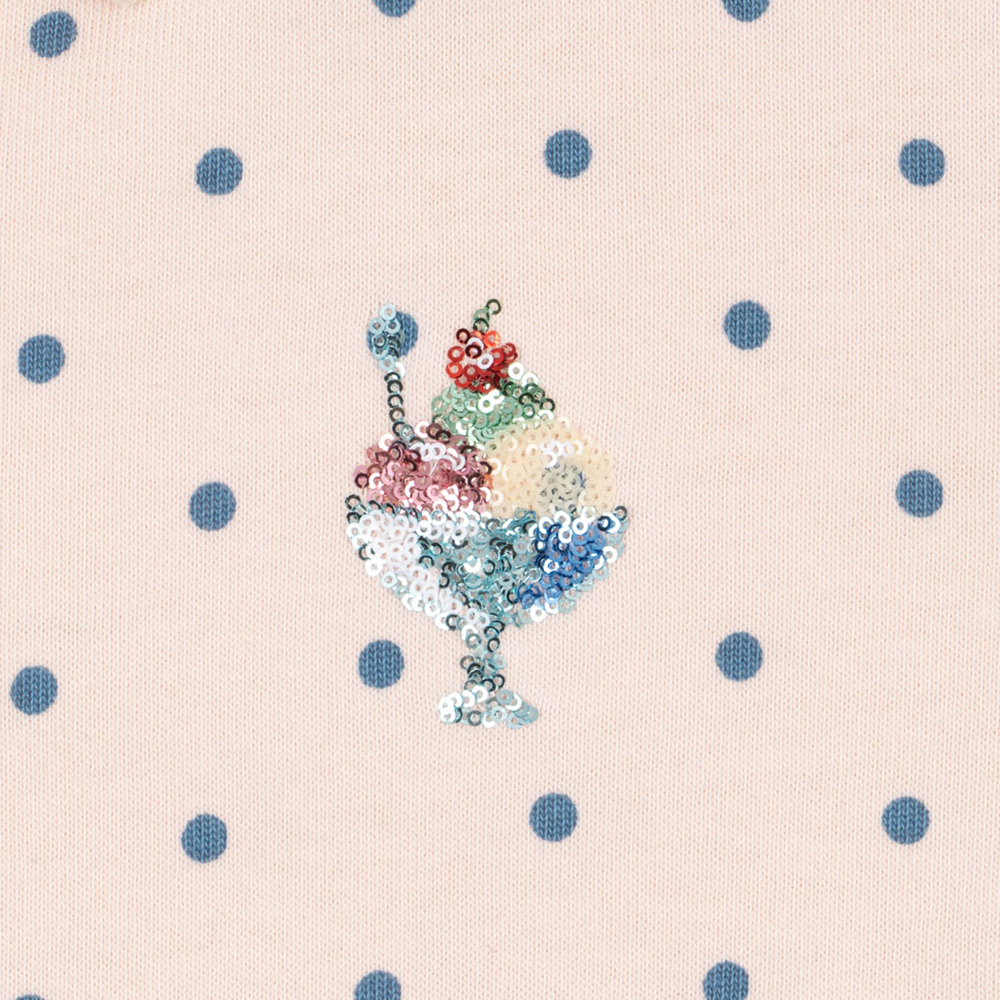 Konges Sløjd Polo Sweatshirt 'Spotty' Rosewater Dot