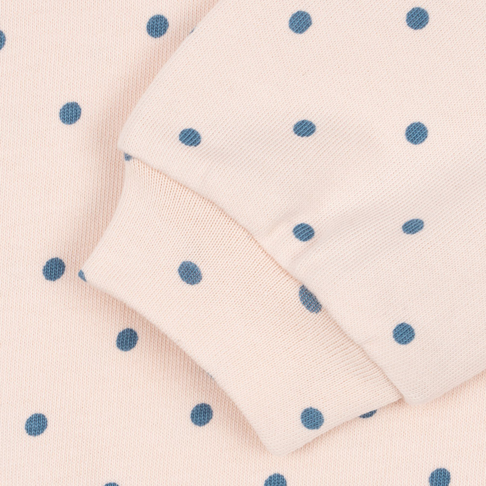 Konges Sløjd Polo Sweatshirt 'Spotty' Rosewater Dot