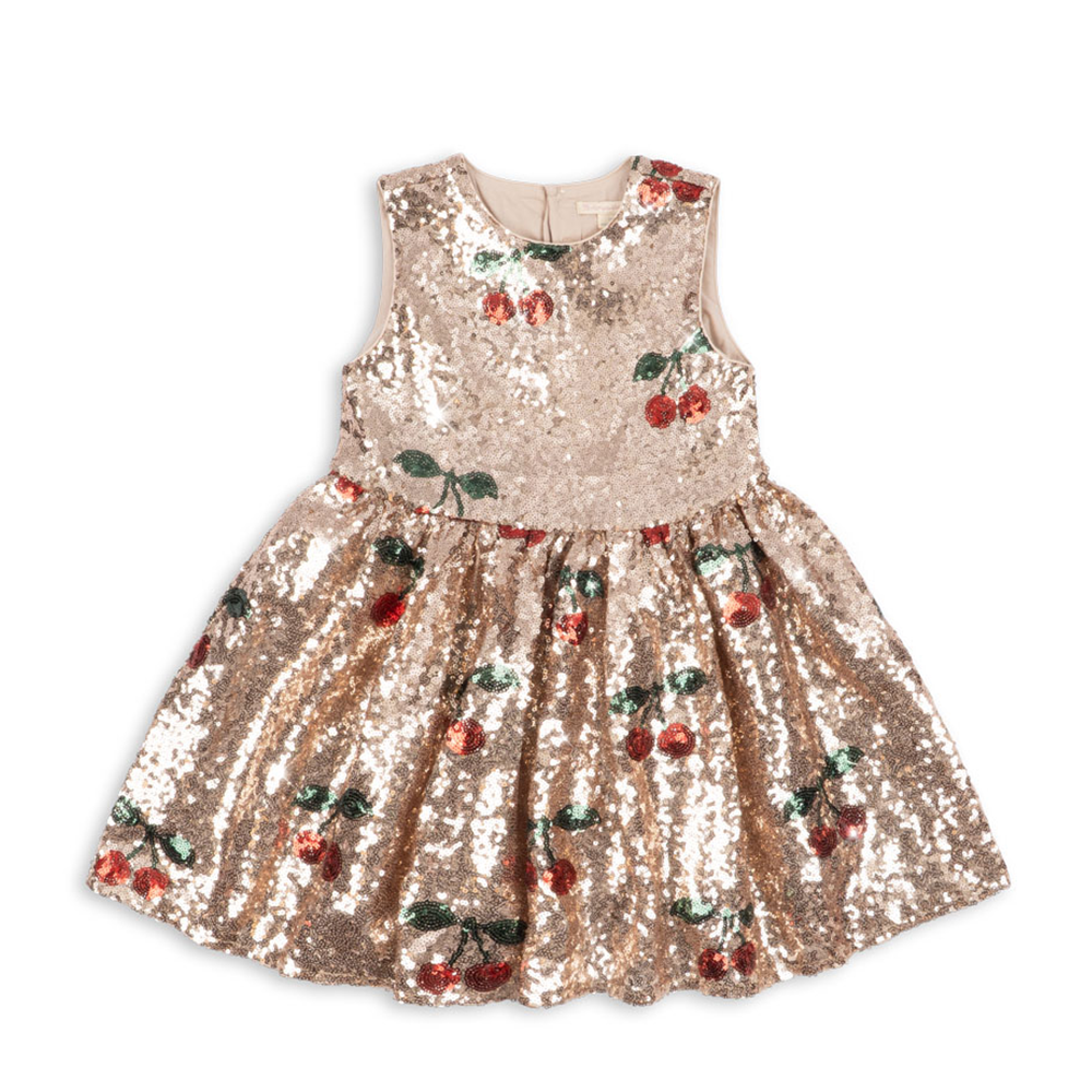 Konges Sløjd Pailletten-Kleid 'Starla' Ma Grande Cerise Blush