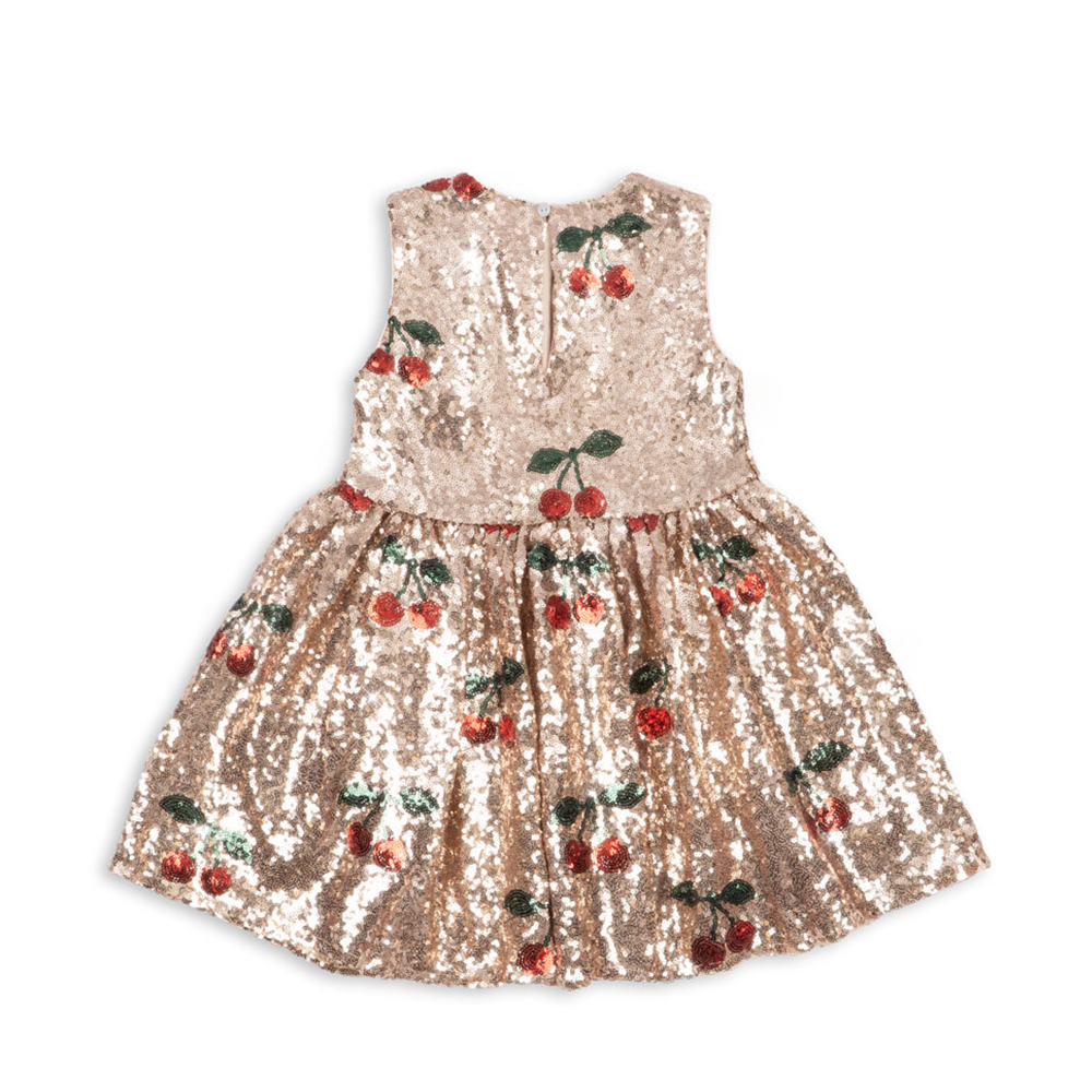 Konges Sløjd Pailletten-Kleid 'Starla' Ma Grande Cerise Blush