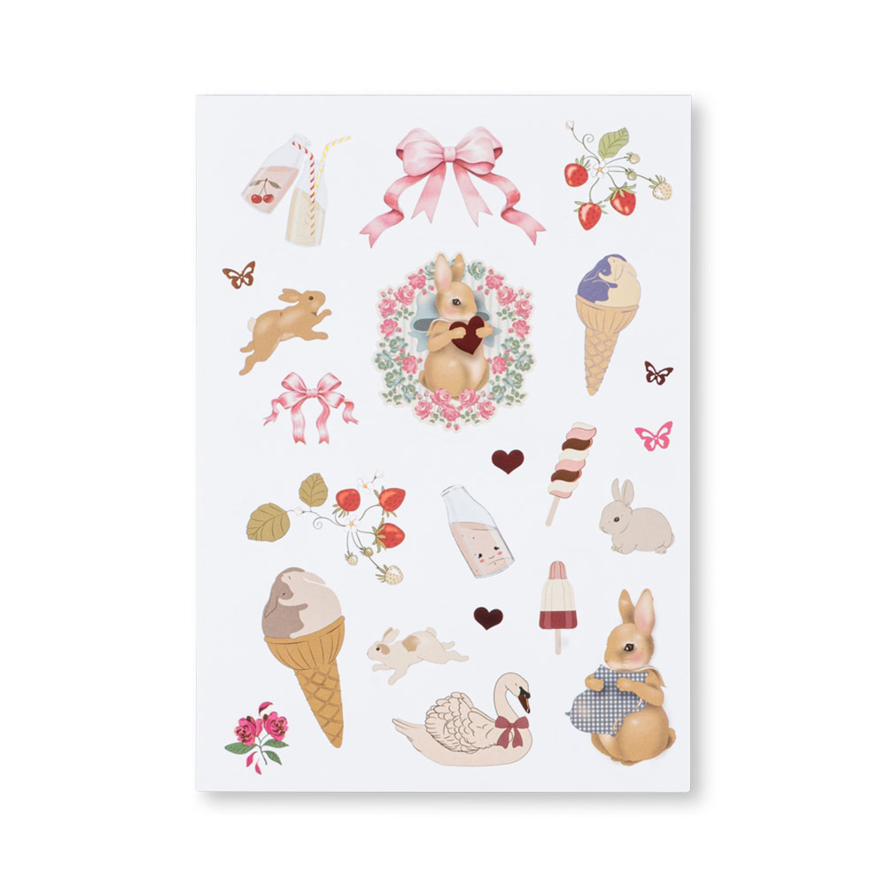 Konges Sløjd Sticker Book 'A Sticker A Day' Pink