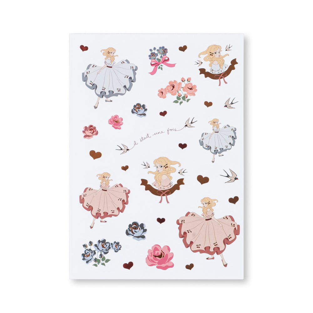 Konges Sløjd Sticker Book 'A Sticker A Day' Pink