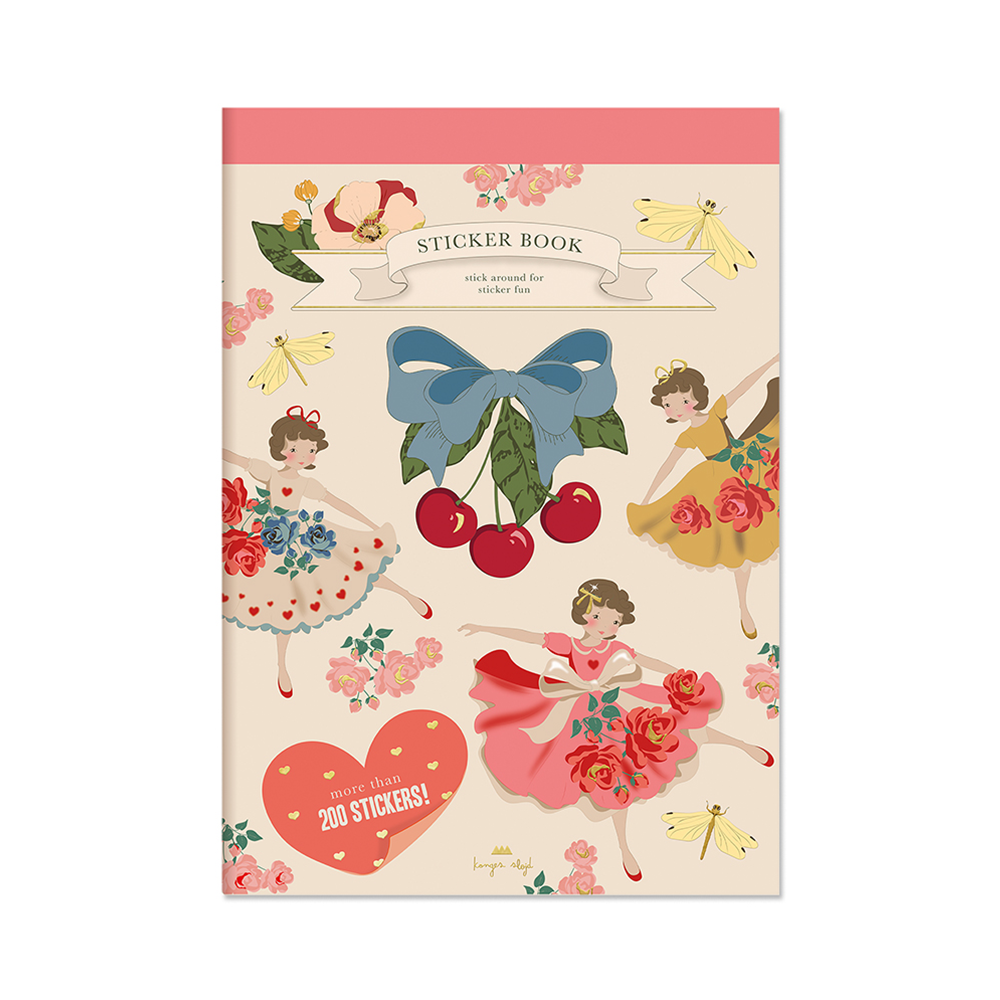 Konges Sløjd Sticker Book 'A Sticker A Day' Pink