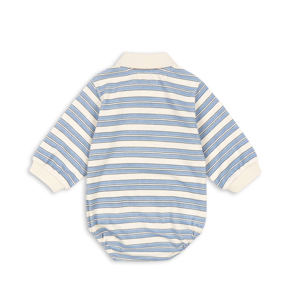 Konges Sløjd Strampler 'Spotty' Stripe Ciel - Online MY SNOWFLAKE