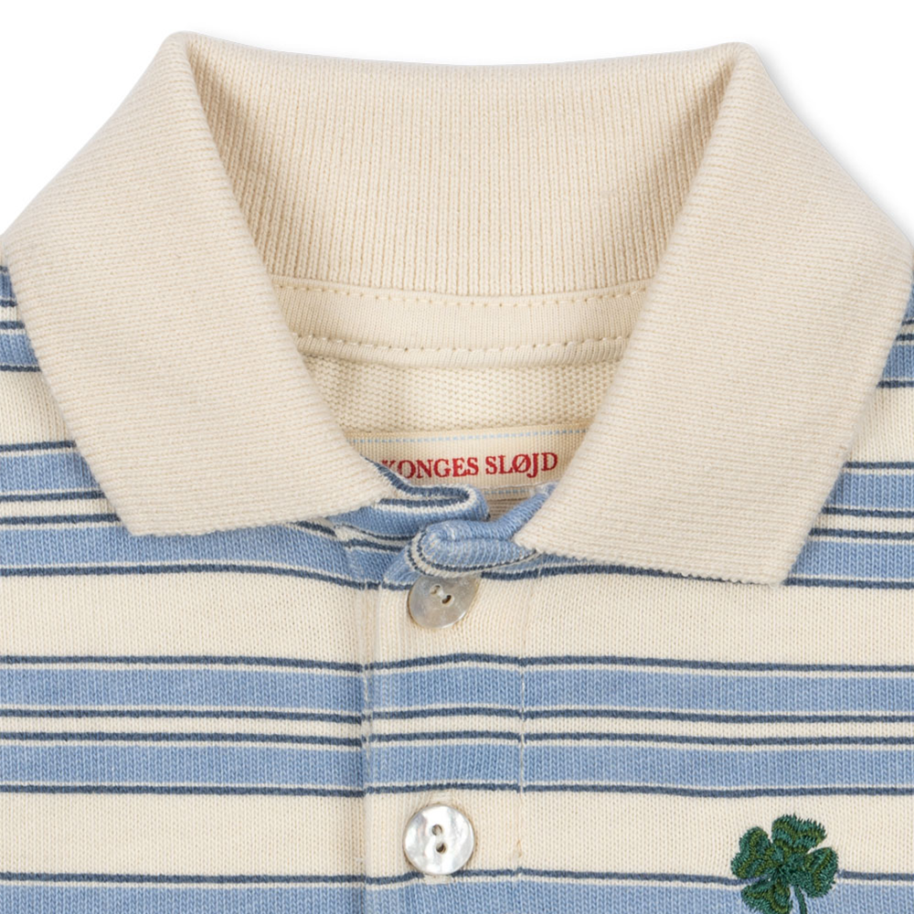 Konges Sløjd Strampler 'Spotty' Stripe Ciel - Online MY SNOWFLAKE