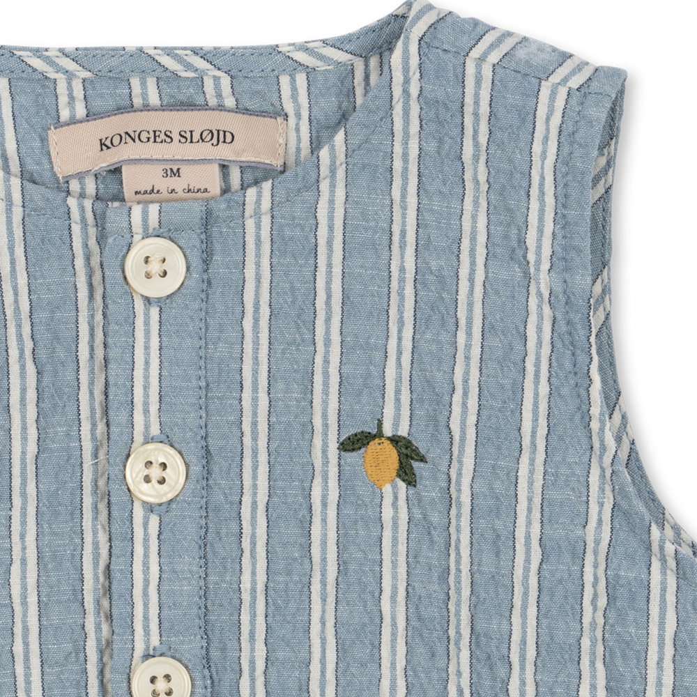 Konges Sløjd Romper 'Elliot' Trio Blue Stripe