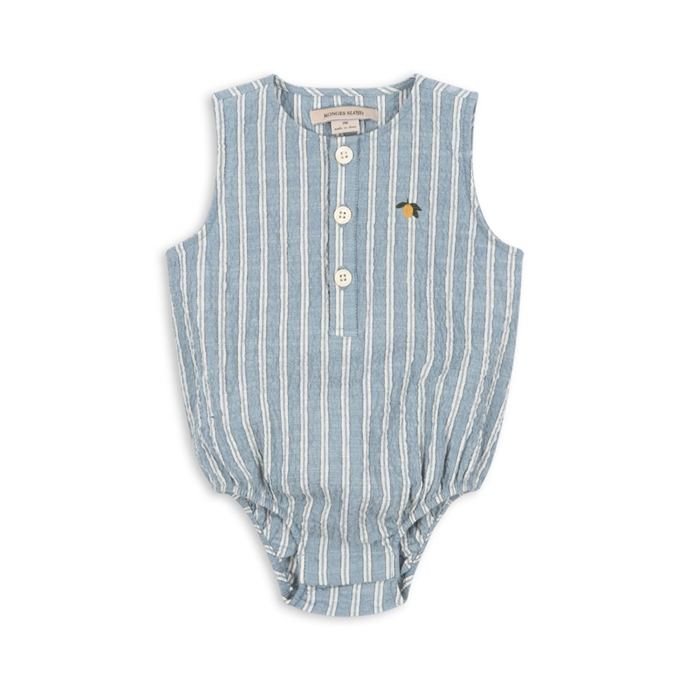 Konges Sløjd Romper 'Elliot' Trio Blue Stripe