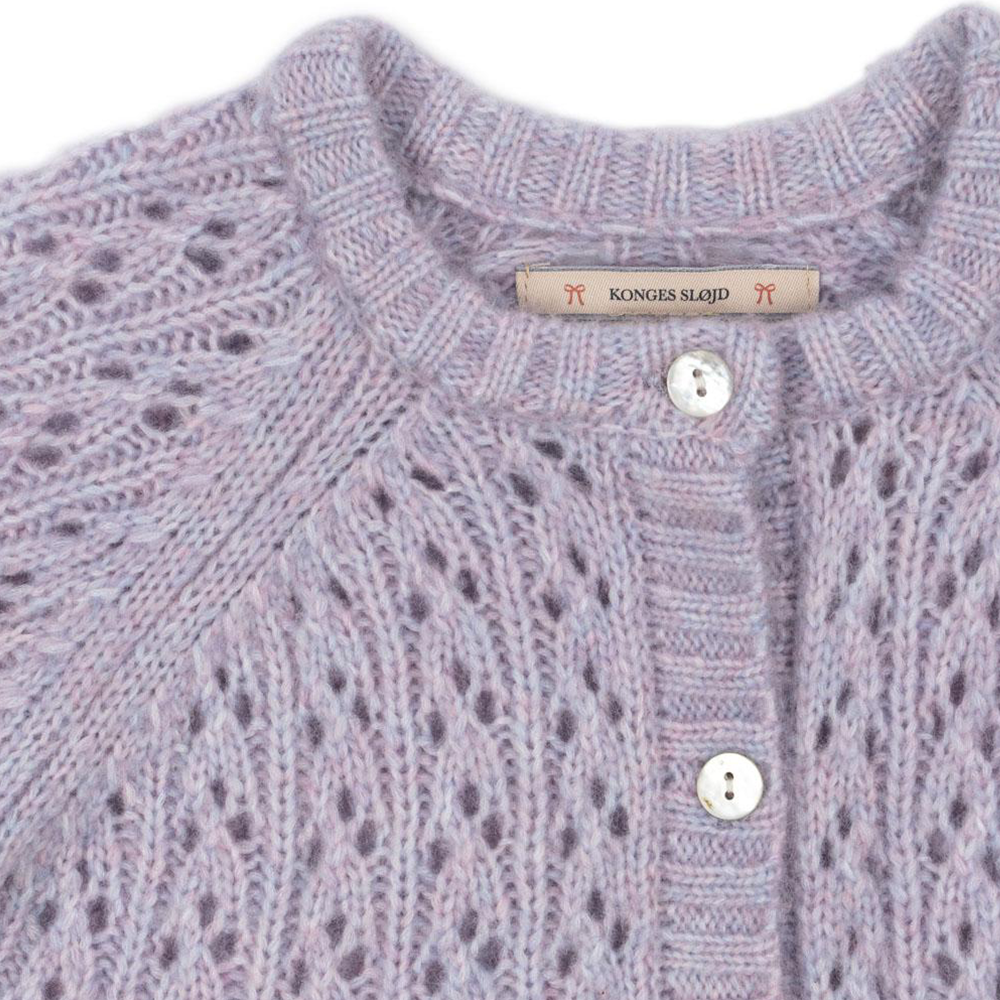 Konges Sløjd Cardigan 'Isa' Lavender Mist - Online MY SNOWFLAKE