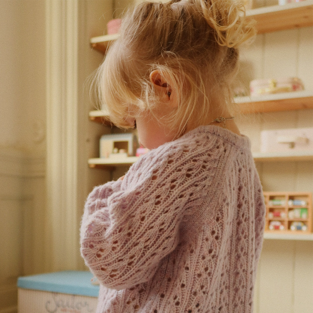 Konges Sløjd Cardigan 'Isa' Lavender Mist - Online MY SNOWFLAKE