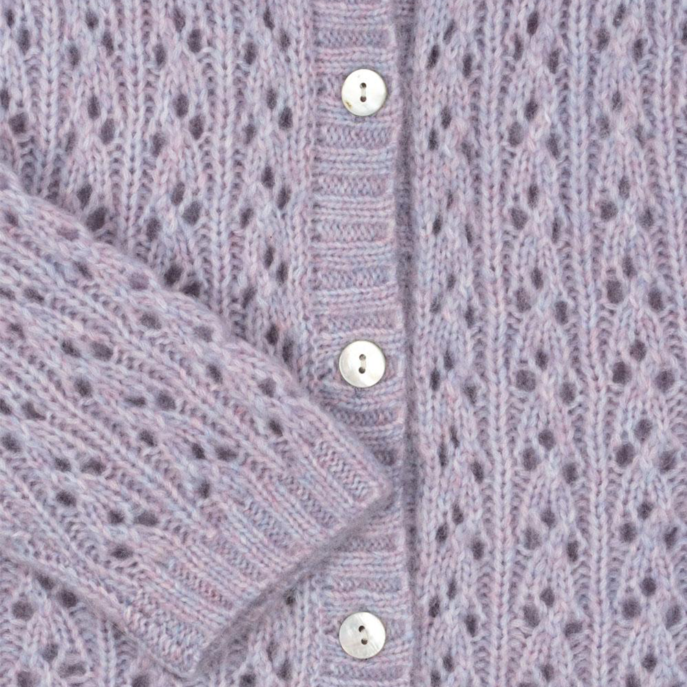Konges Sløjd Cardigan 'Isa' Lavender Mist - Online MY SNOWFLAKE