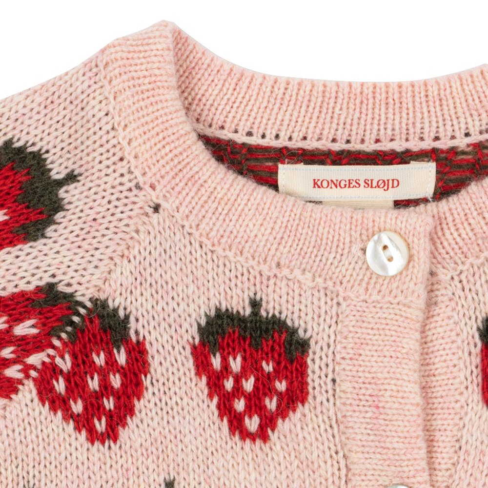 Konges Sløjd Strickcardigan 'Belou' Strawberry