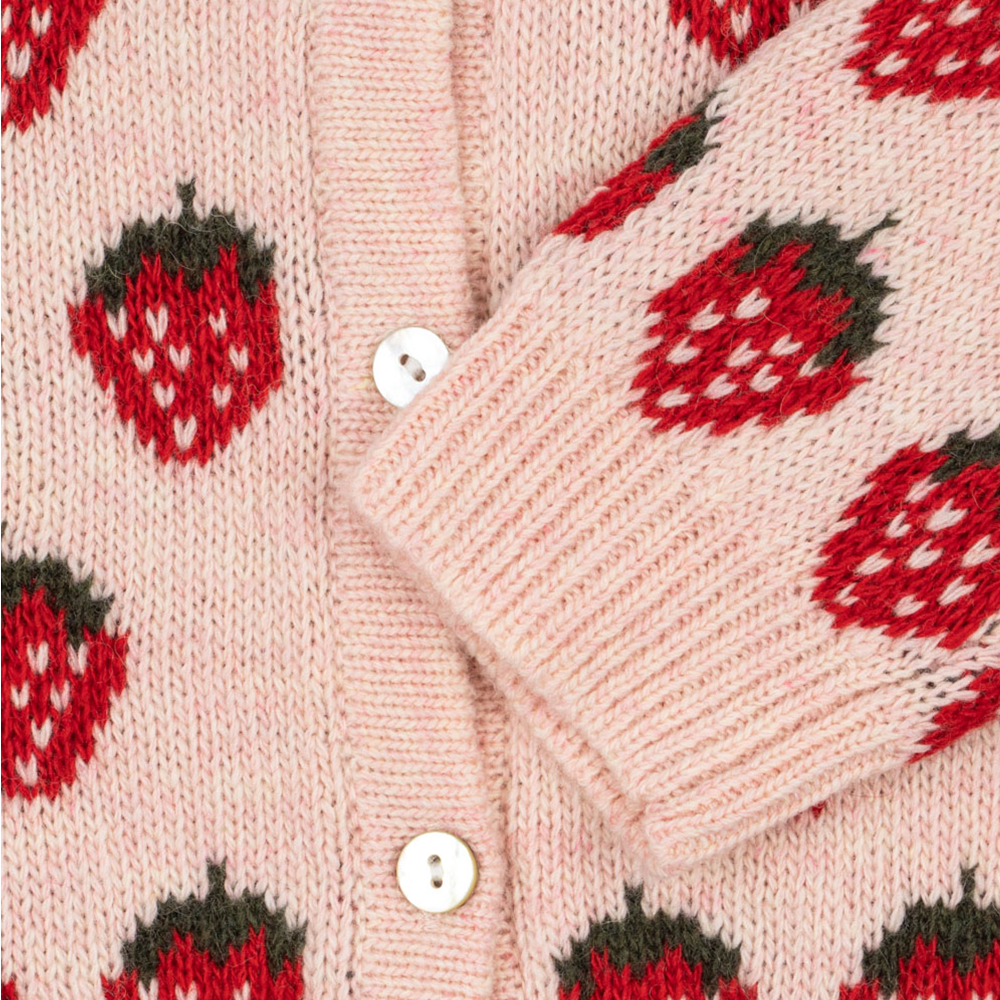 Konges Sløjd Strickcardigan 'Belou' Strawberry