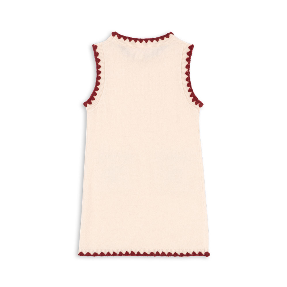 Konges Sløjd Strickkleid &#39;Collette&#39; Off White