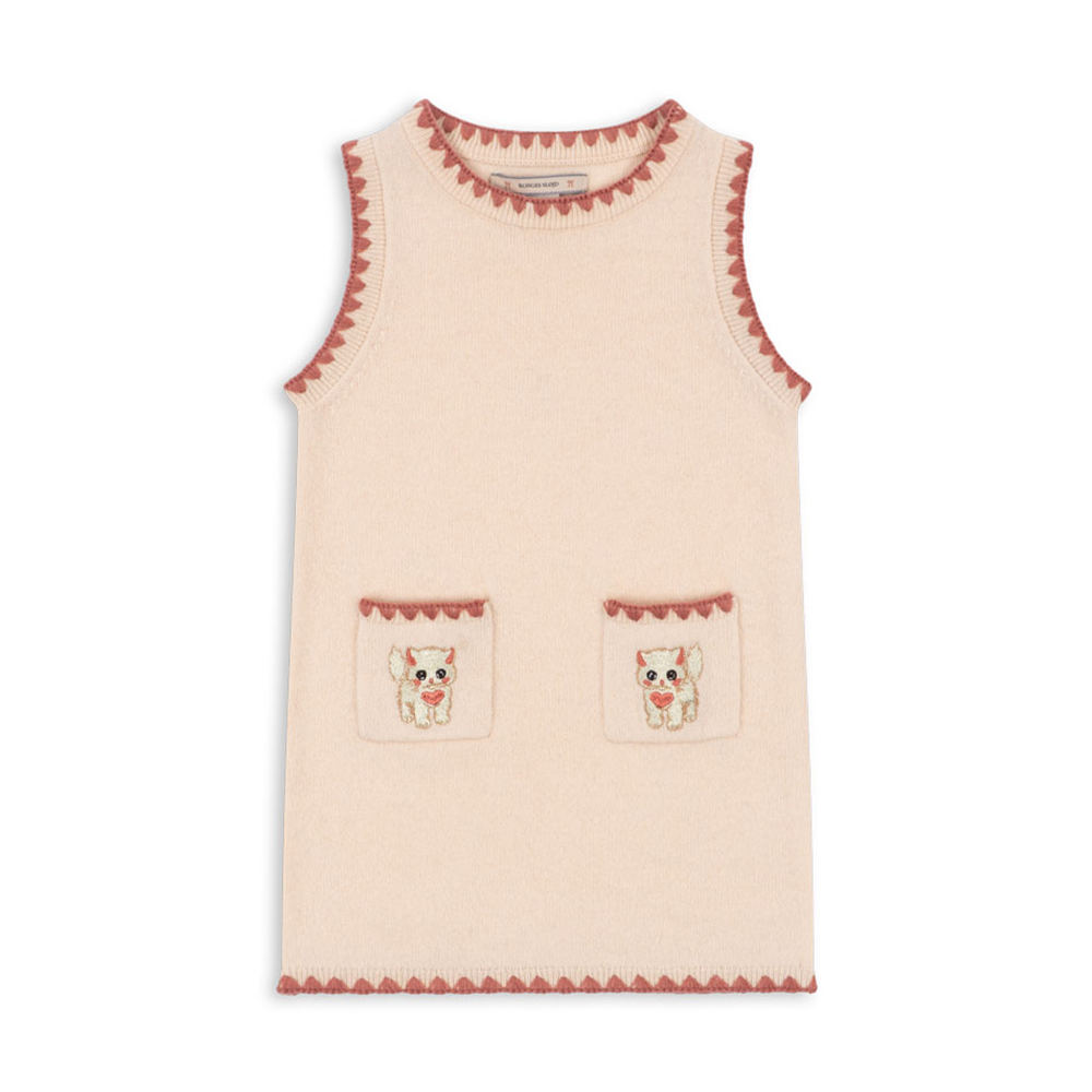 Robe en maille de laine Konges Sløjd 'Collette' Rosey