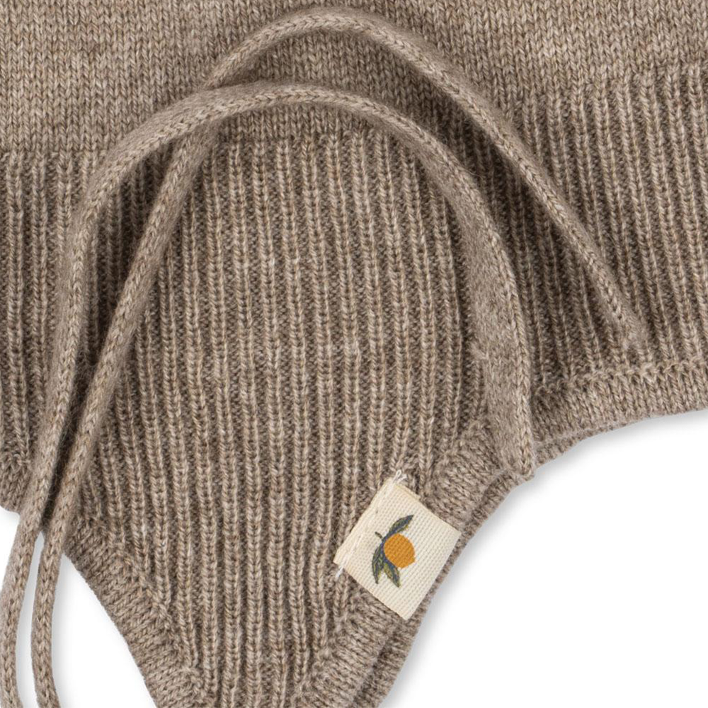 Konges Sløjd Strickmütze &#39;Mattou&#39; Light Brown
