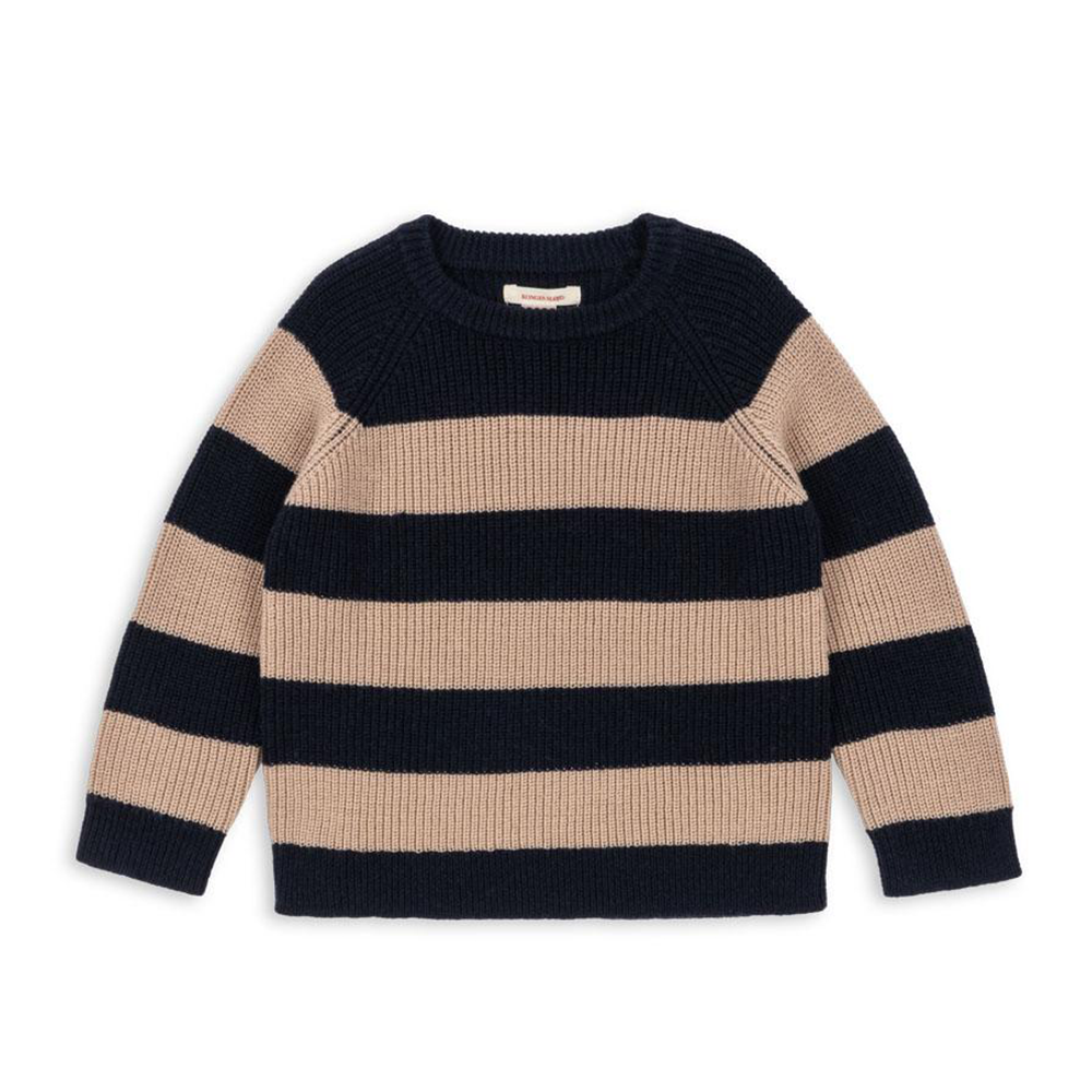 Konges Sløjd Strickpullover &#39;Vitum&#39; Blue Stripe