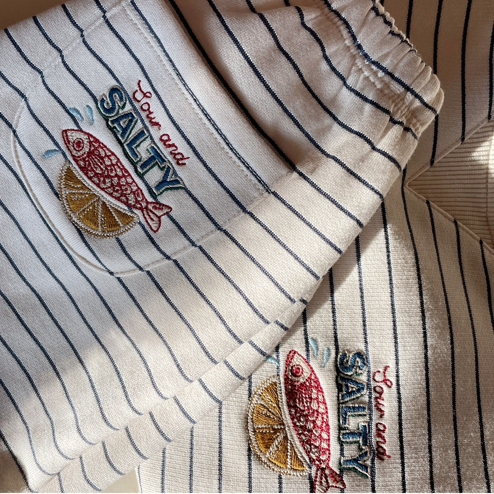 Konges Sløjd Sweatshirt 'Amio' Captains Blue/Antique White