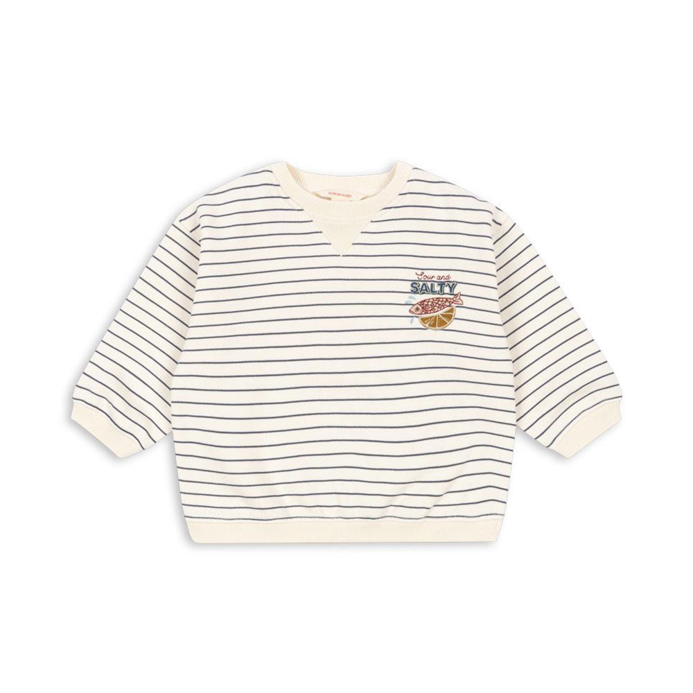 Konges Sløjd Sweatshirt 'Amio' Captains Blue/Antique White