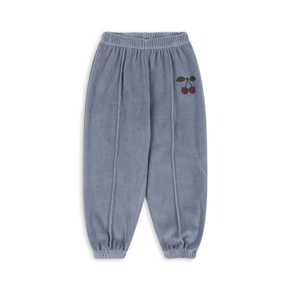 Konges Sløjd Samt-Sweatpants 'Wally' Tradewinds - Online MY SNOWFLAKE