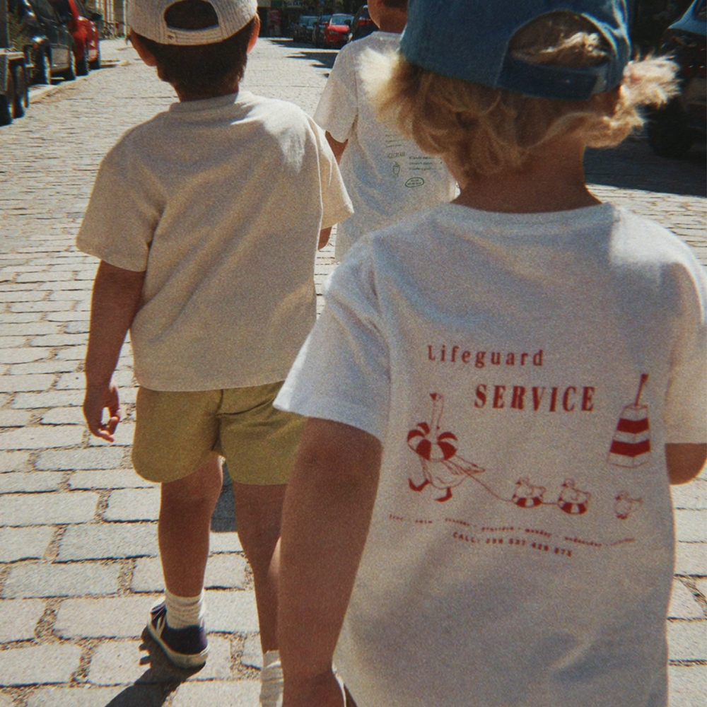 Konges Sløjd T-shirt « Era » Off White/Lifeguard Service