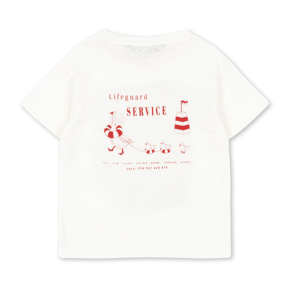 Konges Sløjd T-shirt « Era » Off White/Lifeguard Service