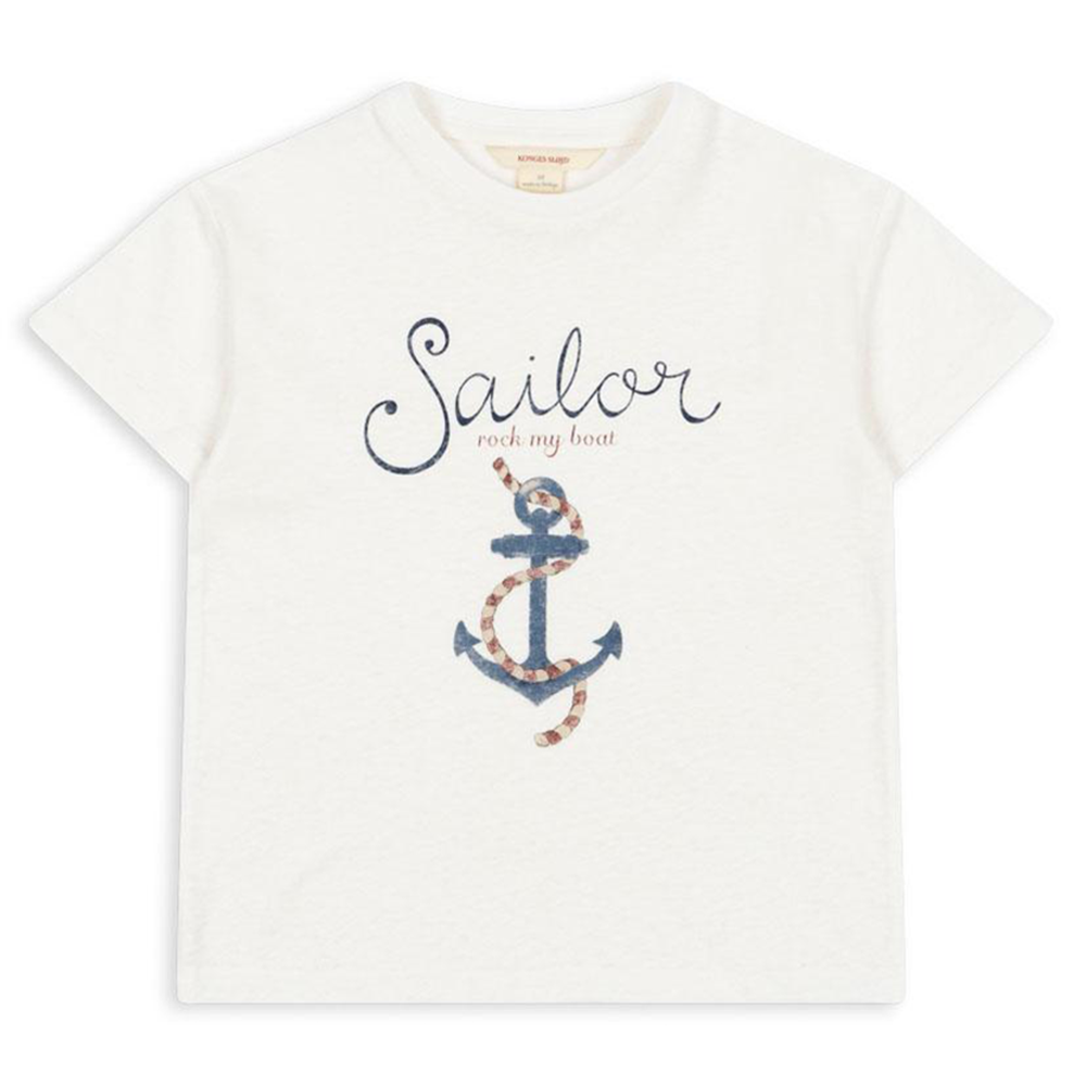 Konges Sløjd T-Shirt &#39;Era&#39; Off White/Sailor