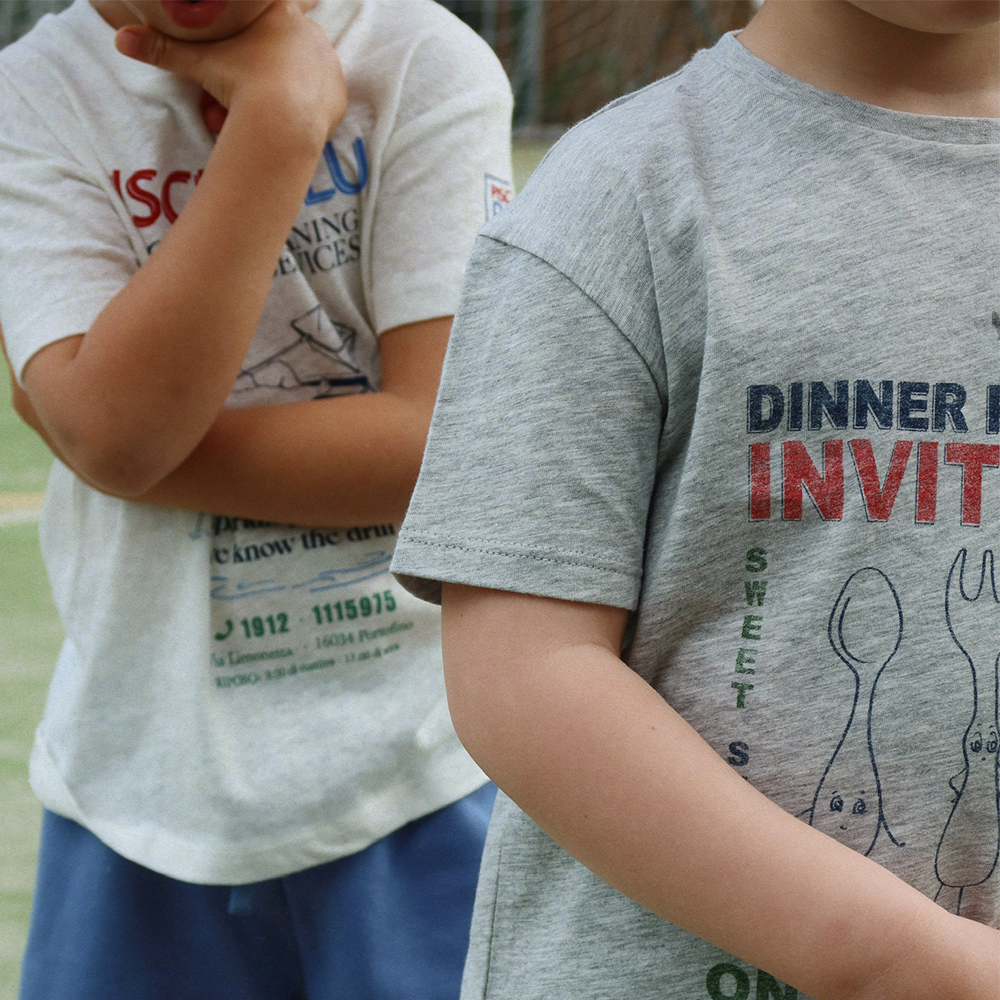 Konges Sløjd T-Shirt 'Famo' Grey Melange - Online MY SNOWFLAKE