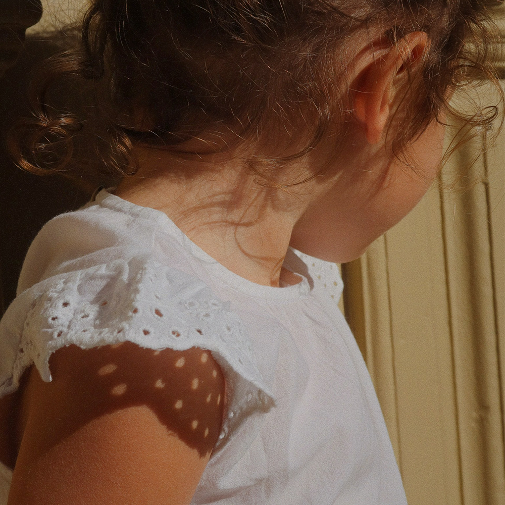 Konges Sløjd Peplum-Top &#39;RHW X KS&#39; Fiori Optic White