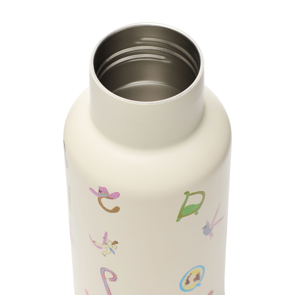 Studio Noos Edelstahl-Trinkflasche 'Alphabet' 350 ml