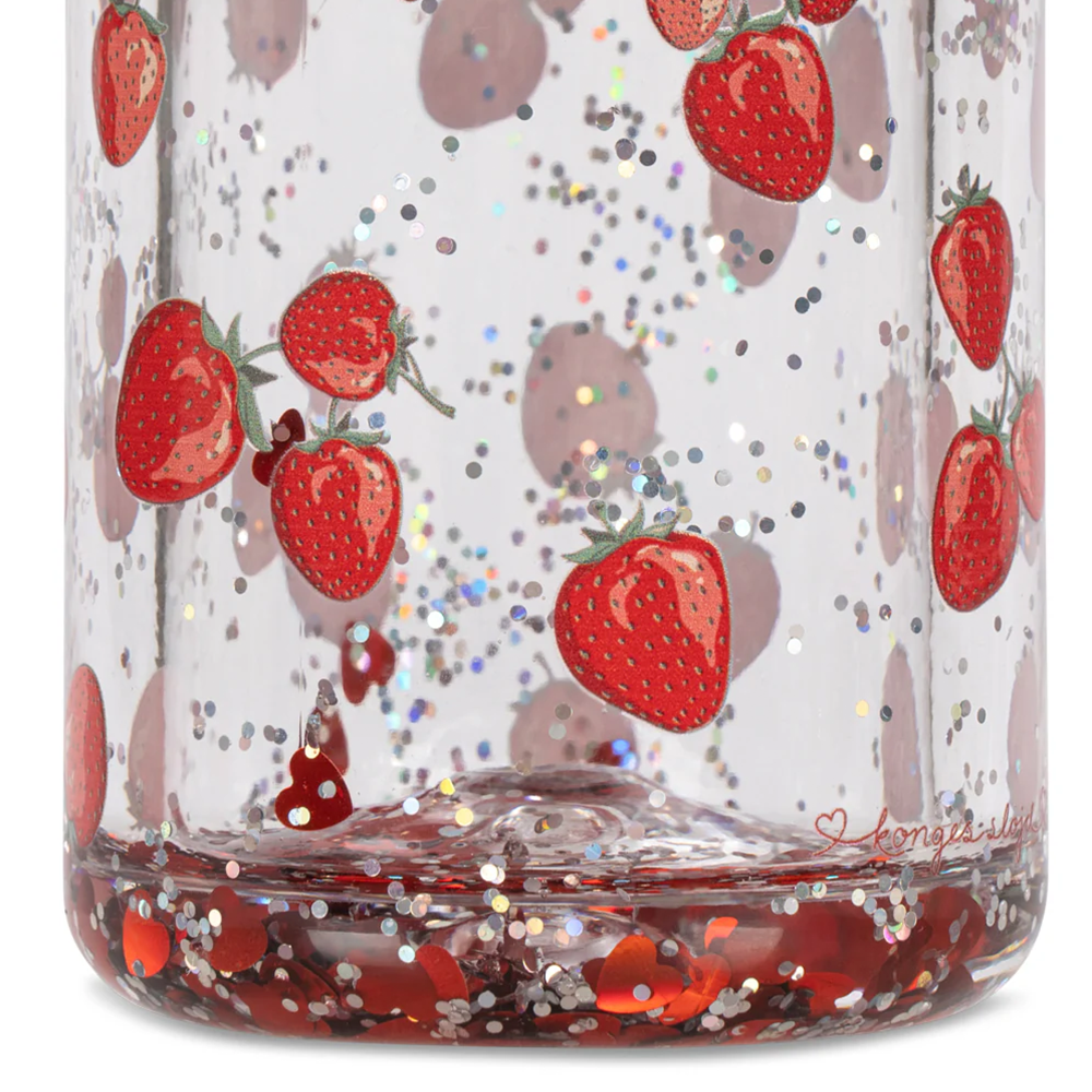 Konges Sløjd Glitzer Trinkflasche Fragola