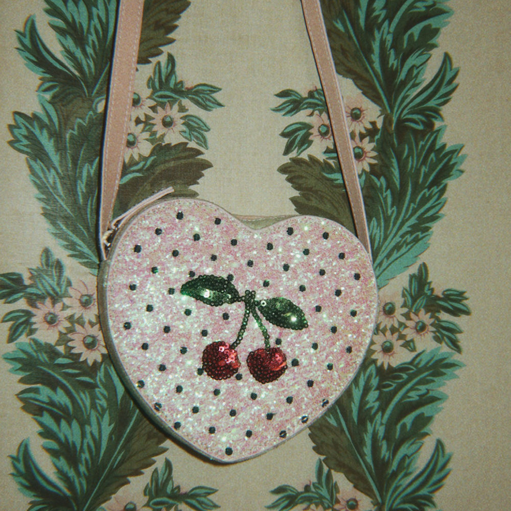 Sac bandoulière à sequins Konges Sløjd 'Tut' Cherry
