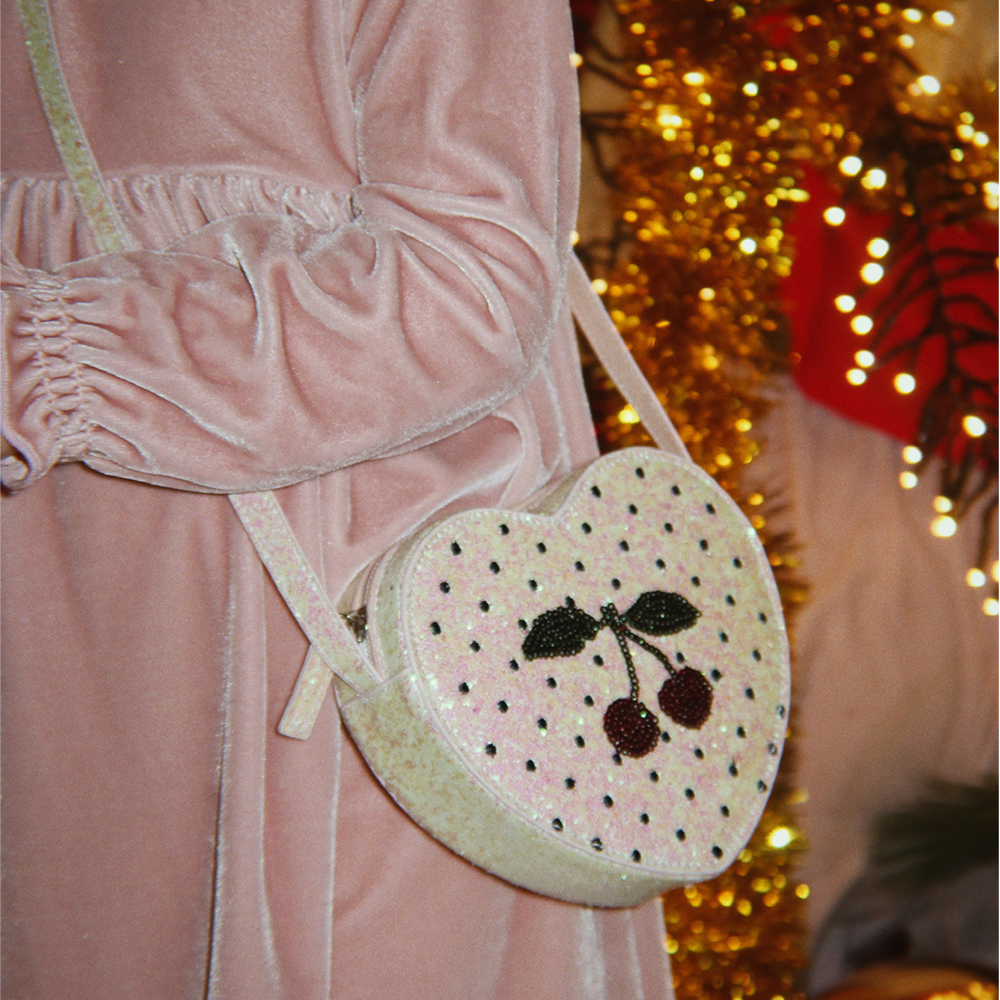 Sac bandoulière à sequins Konges Sløjd 'Tut' Cherry