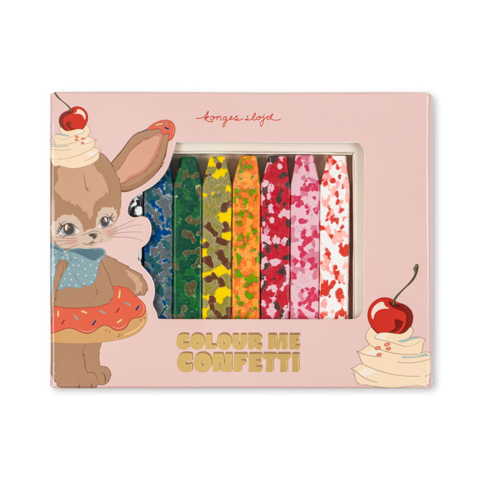 Konges Sløjd Wachsmalstifte 'Confetti' Bunny