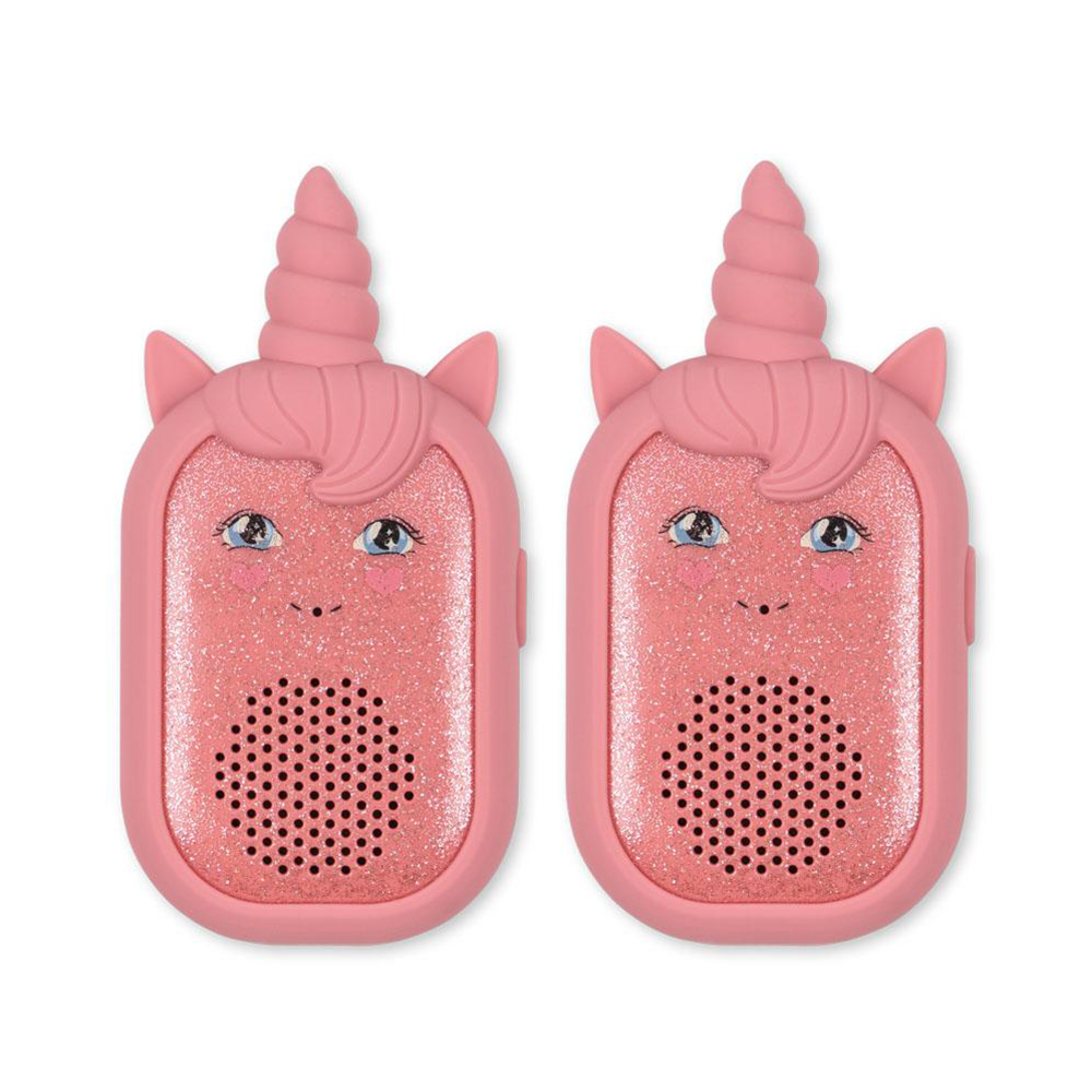 Konges Sløjd Walkie-Talkie Set 'Glitter Unicorn' Sparkling Pink - Online MY SNOWFLAKE