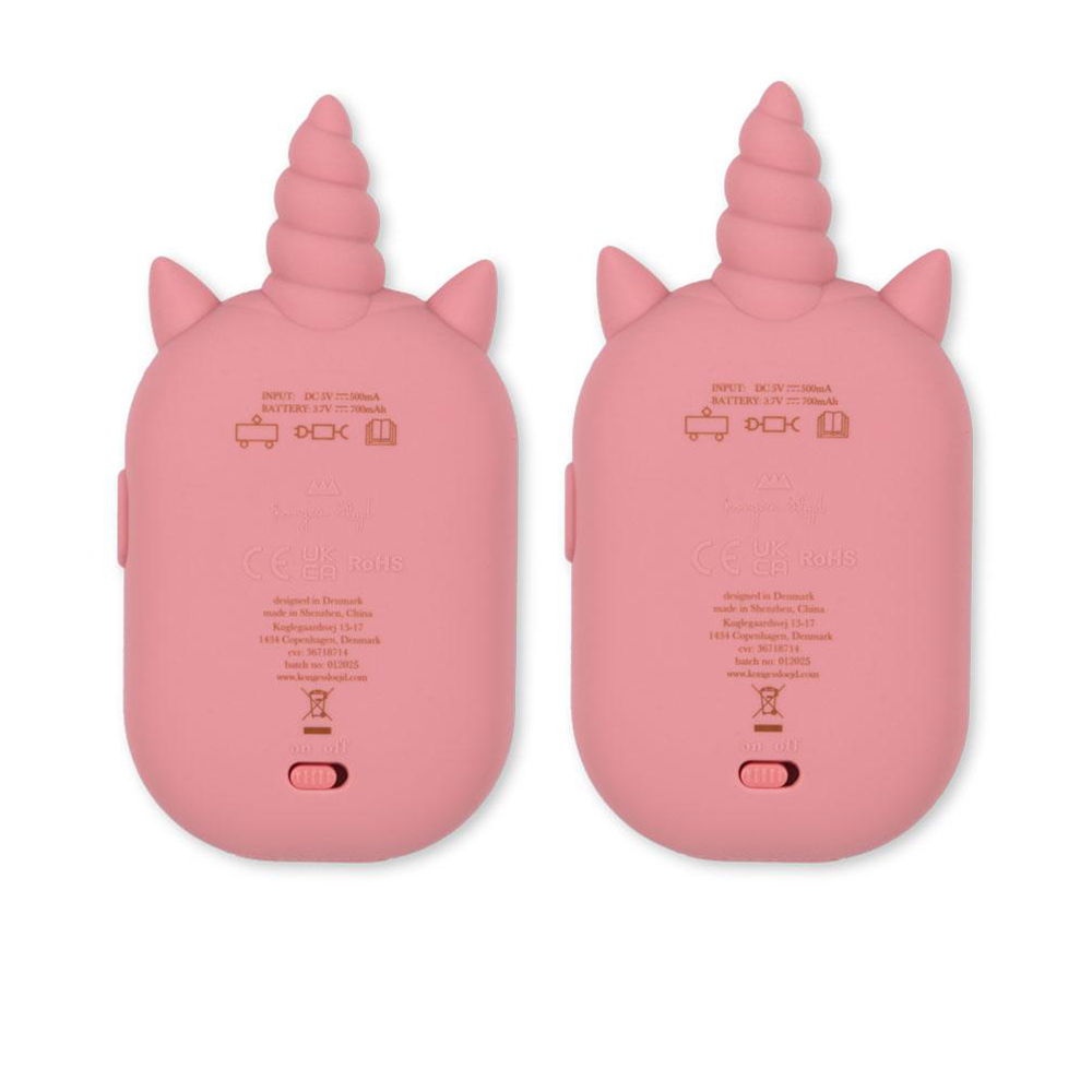 Konges Sløjd Walkie-Talkie Set 'Glitter Unicorn' Sparkling Pink - Online MY SNOWFLAKE