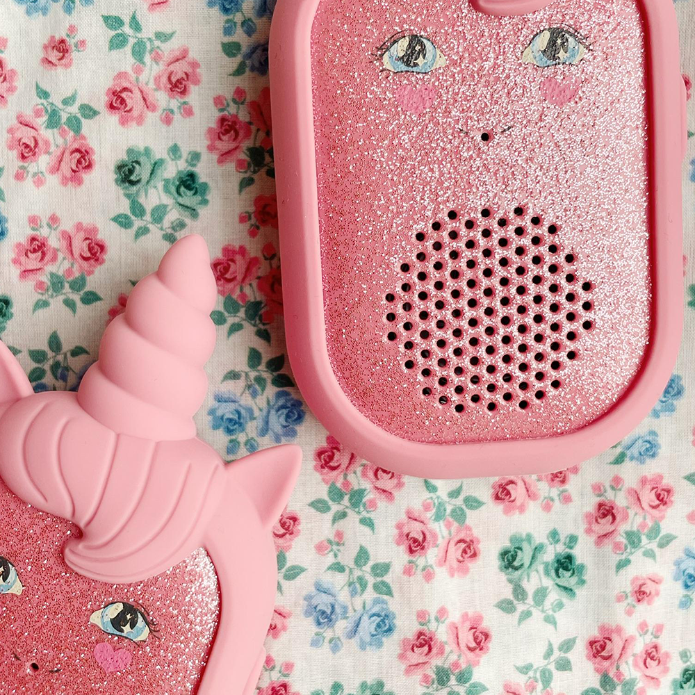 Konges Sløjd Walkie-Talkie Set 'Glitter Unicorn' Sparkling Pink - Online MY SNOWFLAKE