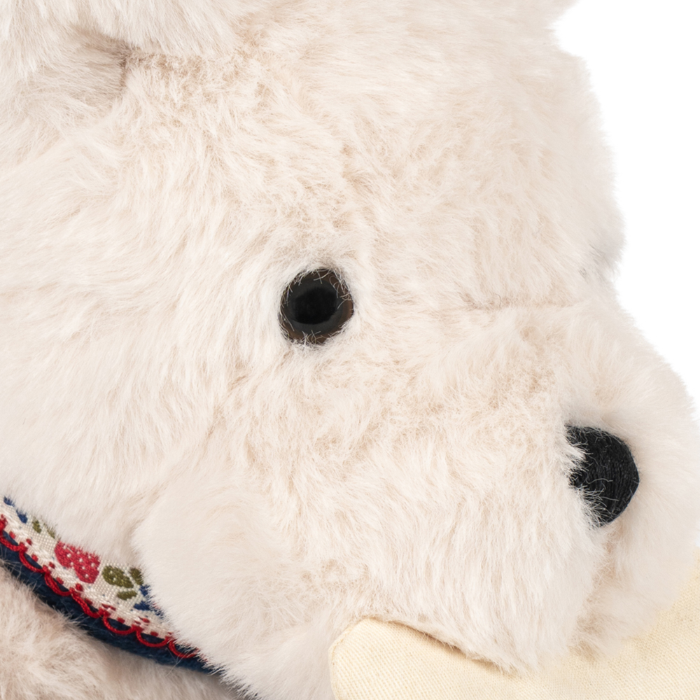 Konges Sløjd  Plüschtier Welpe mit Tasche 'Terry Puppy' Coeur Coloré
