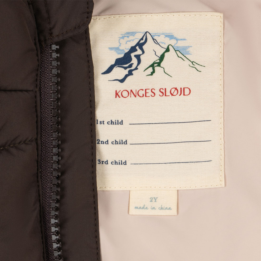 Konges Sløjd Veste d'hiver « Alpi » Chocolate Brown