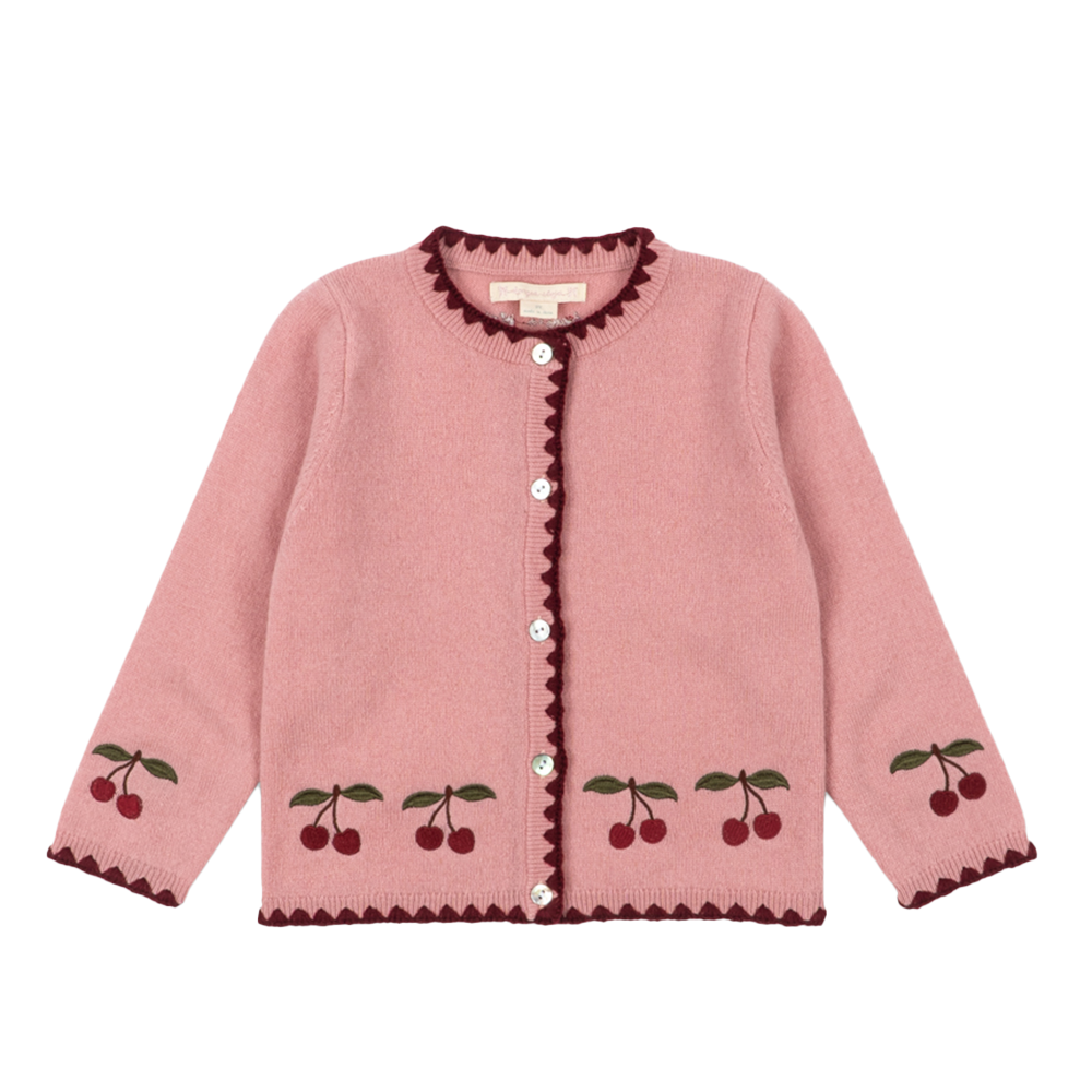 Konges Sløjd Wool Cardigan 'Colette' Pale Blush
