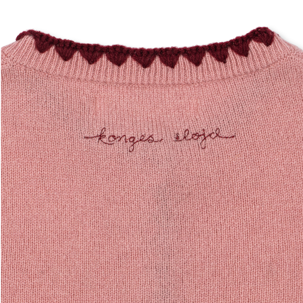 Konges Sløjd Wool Cardigan 'Colette' Pale Blush