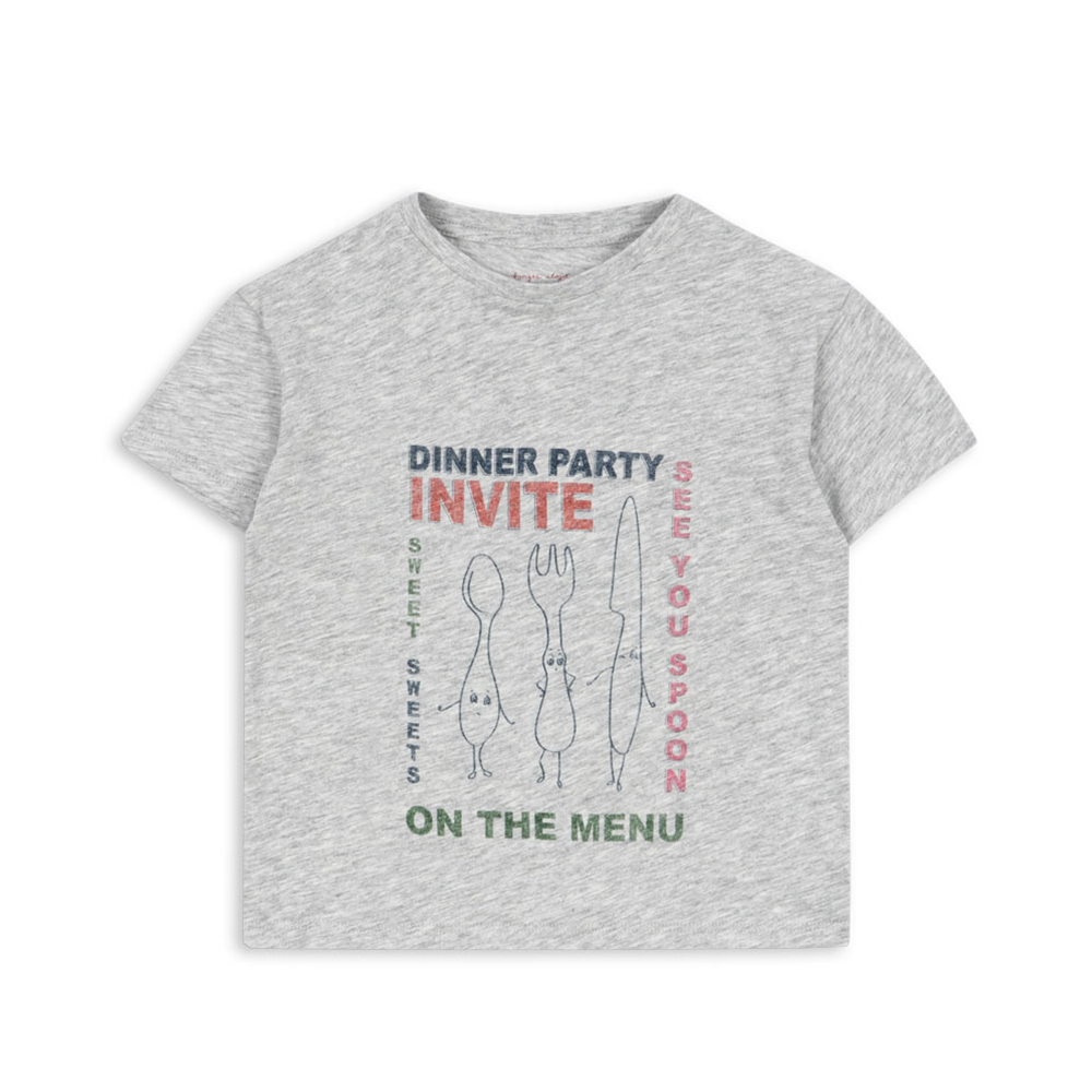 Konges Sløjd T-Shirt 'Famo' Grey Melange - Online MY SNOWFLAKE
