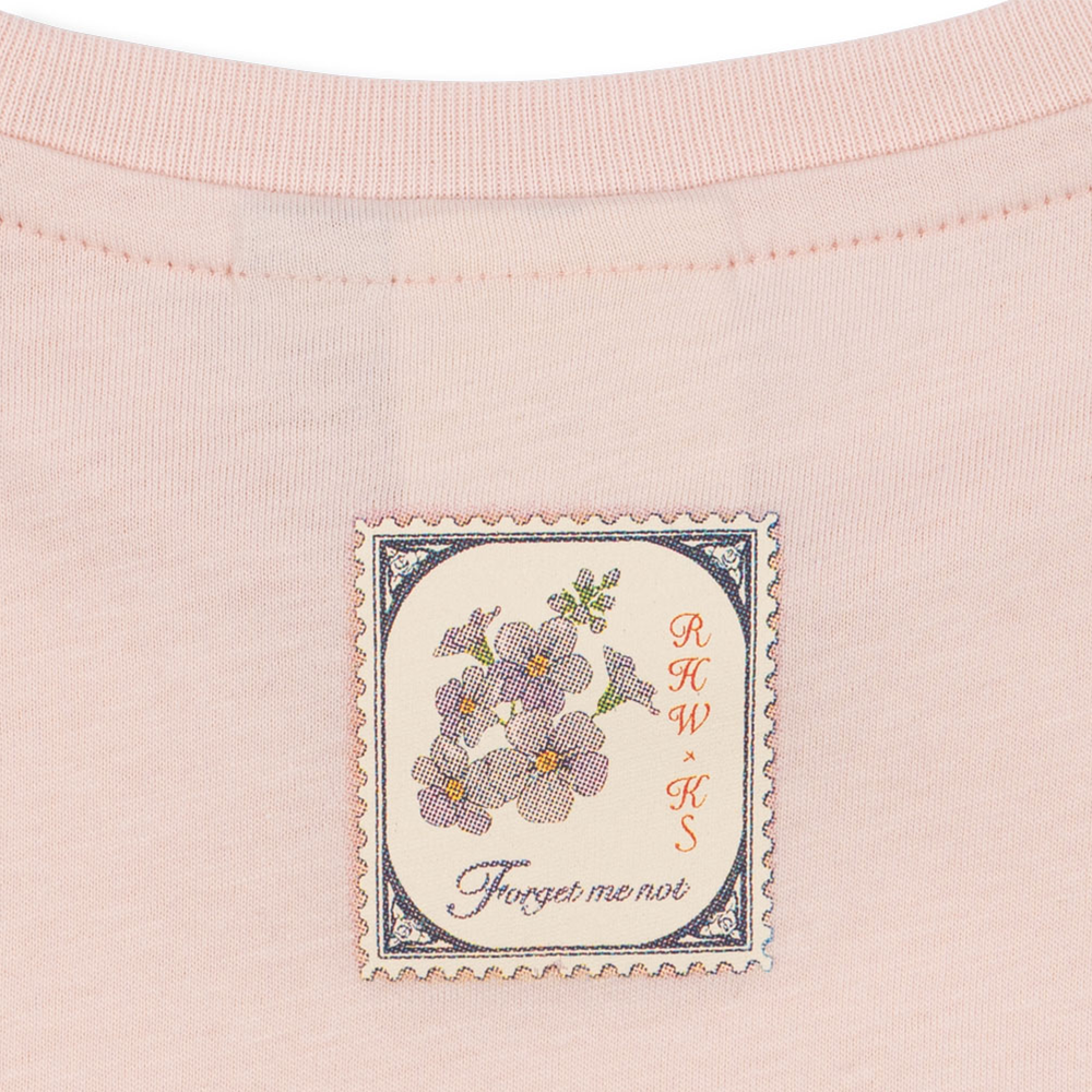 Konges Sløjd T-Shirt &#39;RHW X KS&#39; Lettre Chalk Pink