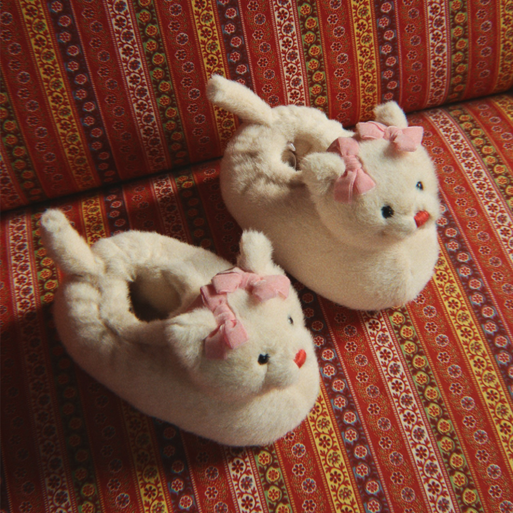 Konges Sløjd Hausschuhe/Finken 'Kitty' Off White - Online MY SNOWFLAKE