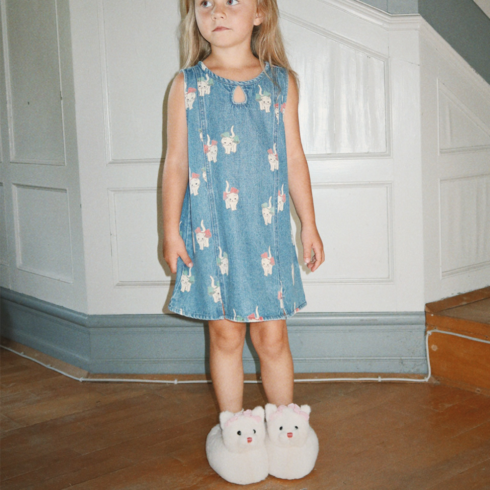 Konges Sløjd Hausschuhe/Finken 'Kitty' Off White - Online MY SNOWFLAKE