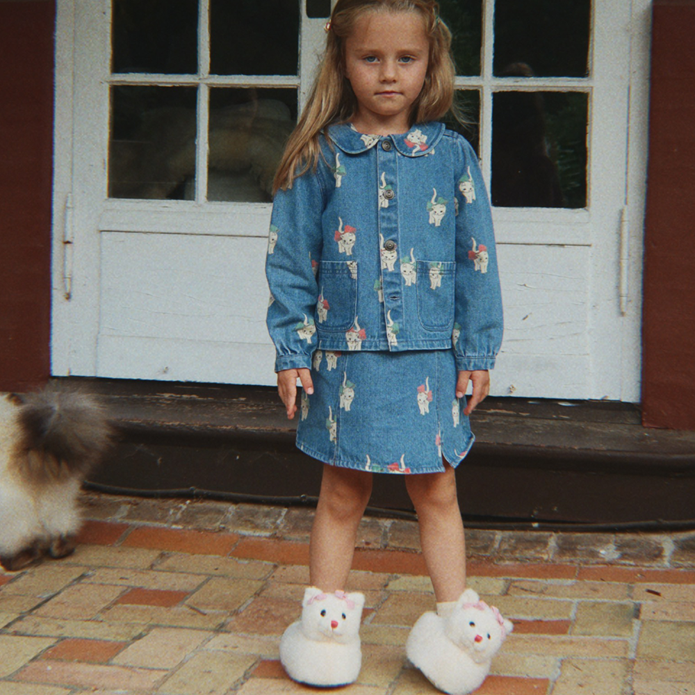 Konges Sløjd Hausschuhe/Finken 'Kitty' Off White - Online MY SNOWFLAKE