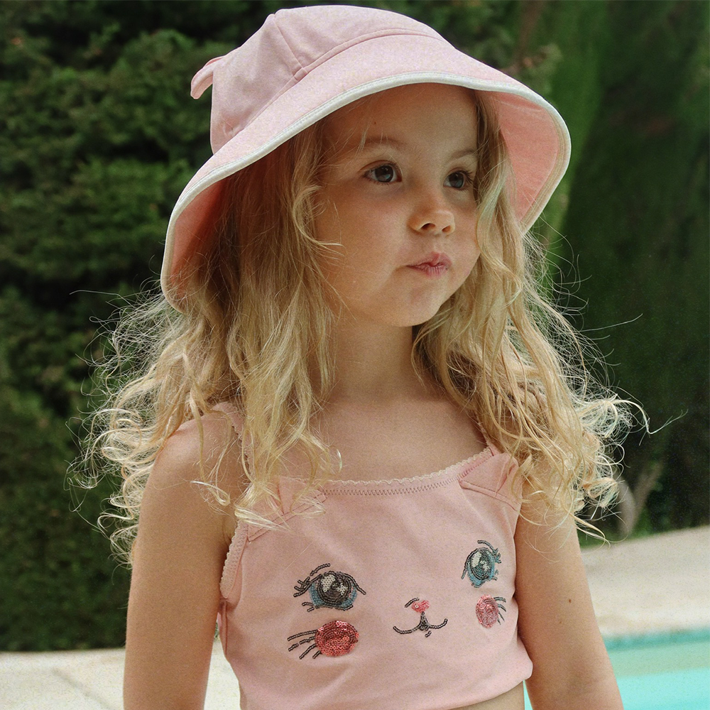 Konges Sløjd Sonnenhut zum Baden 'Kitty' Powder Pink - Online MY SNOWFLAKE