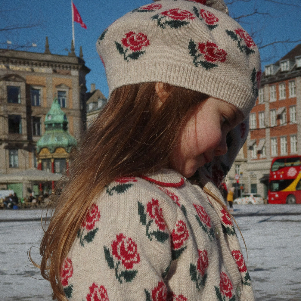 Konges Sløjd Strickcardigan mit Kragen 'Belou' Rose - Online MY SNOWFLAKE