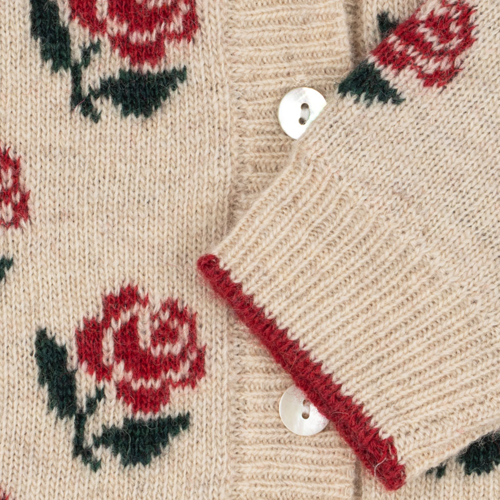 Konges Sløjd Strickcardigan mit Kragen 'Belou' Rose - Online MY SNOWFLAKE