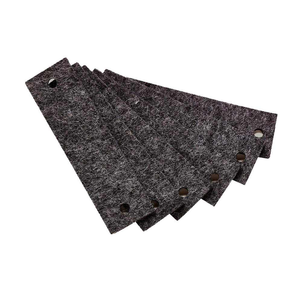 Leander Felt Handles 6 pcs. Grey